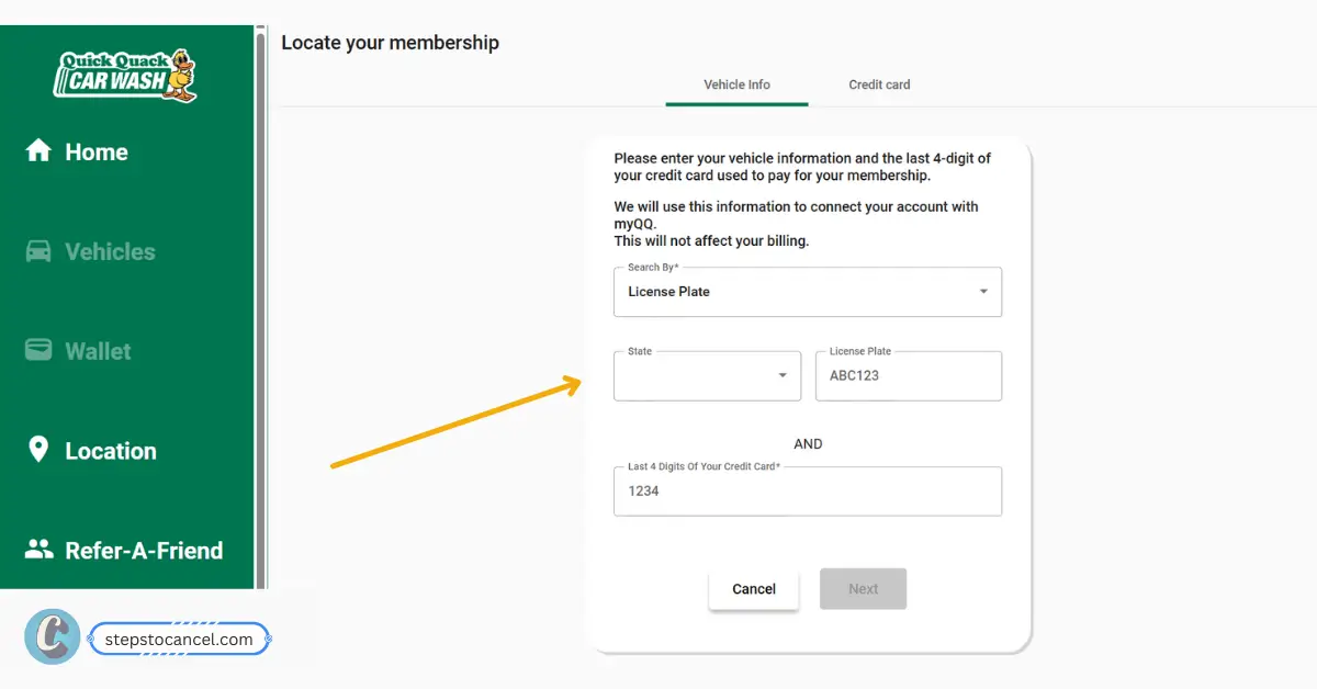 Locate Your Membership