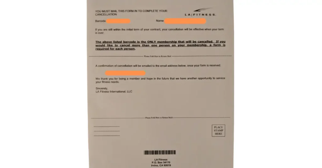Simple Ways to Cancel your La Fitness Membership - Step by Step Guide LA Fitness Membership Cancellation Form