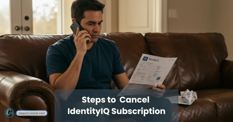 How to Cancel IdentityIQ: Step-by-Step Guide man holding his credit report trying to cancel his IdentityIQ subscription via phone
