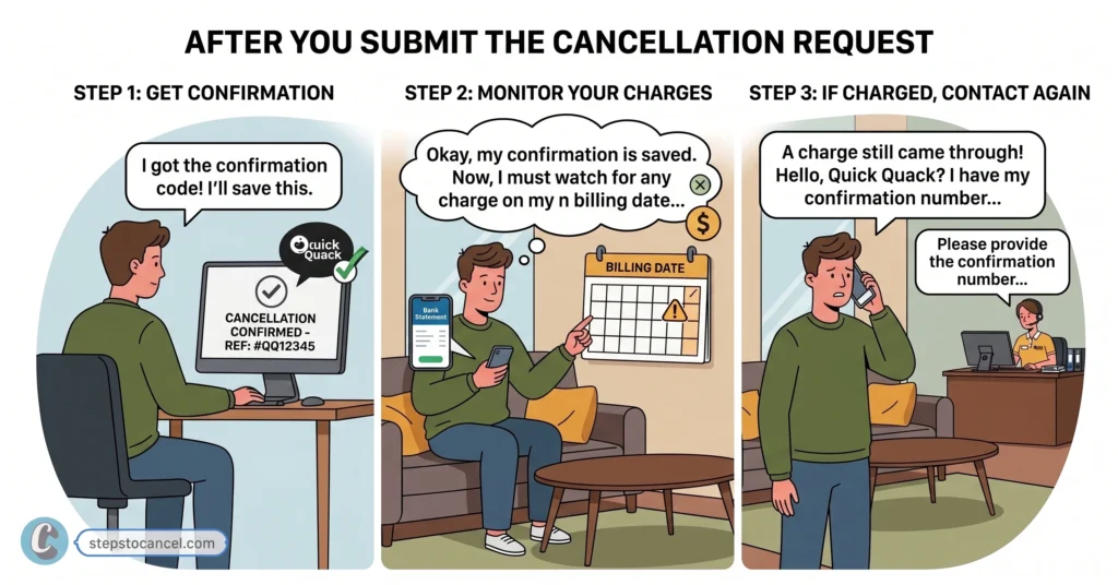 How to Cancel Your Quick Quack Car Wash Membership after completing cancellation process for quack quack car wash